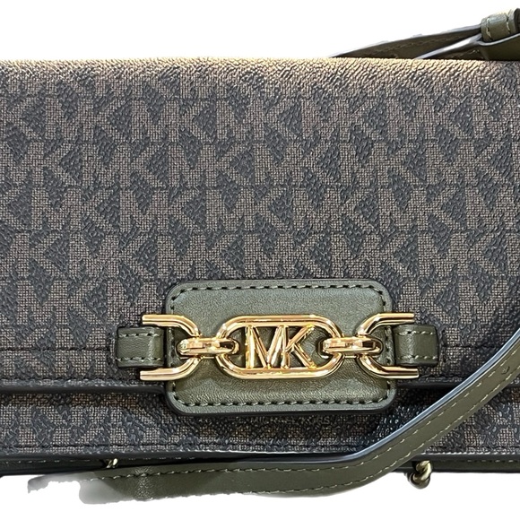 Michael Kors Dark Olive Crossbody Bag - Picture 1 of 4